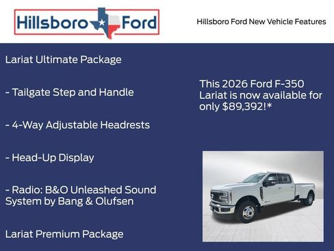 New 2026 Ford F350 Lariat w/ Lariat Ultimate Package AWD/4WD image 19