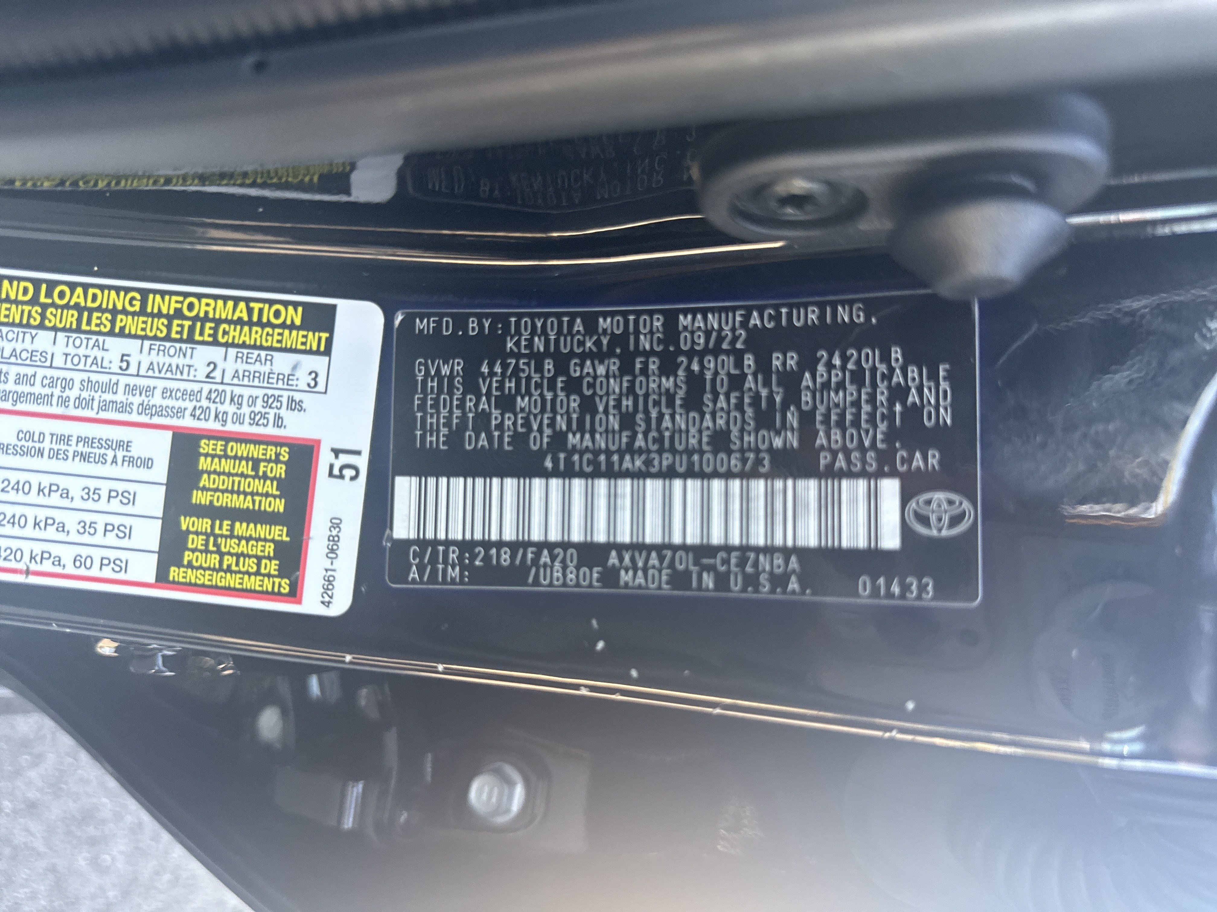 Used 2023 Toyota Camry LE FWD image 34