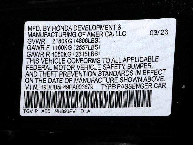 Used 2023 Acura TLX w/ Technology Package FWD image 37