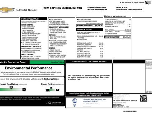 Used 2021 Chevrolet Express 2500 w/ Driver Convenience Package image 4