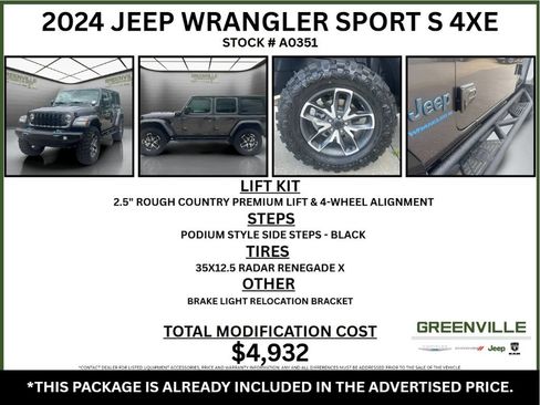Used 2024 Jeep Wrangler Unlimited AWD/4WD image 2