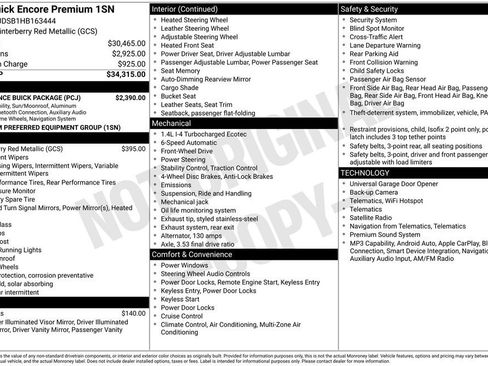 Certified 2017 Buick Encore Premium w/ Experience Buick Package FWD image 12