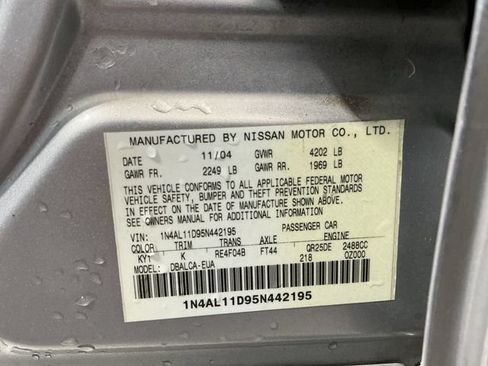 Used 2005 Nissan Altima 2.5 S w/ (F01) Convenience Pkg FWD image 23