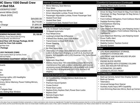Used 2023 GMC Sierra 1500 Denali w/ Denali Reserve Package AWD/4WD image 4