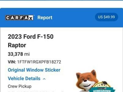 Used 2023 Ford F150 Raptor AWD/4WD image 7