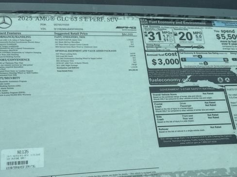 New 2025 Mercedes-Benz GLC 63 AMG S image 33