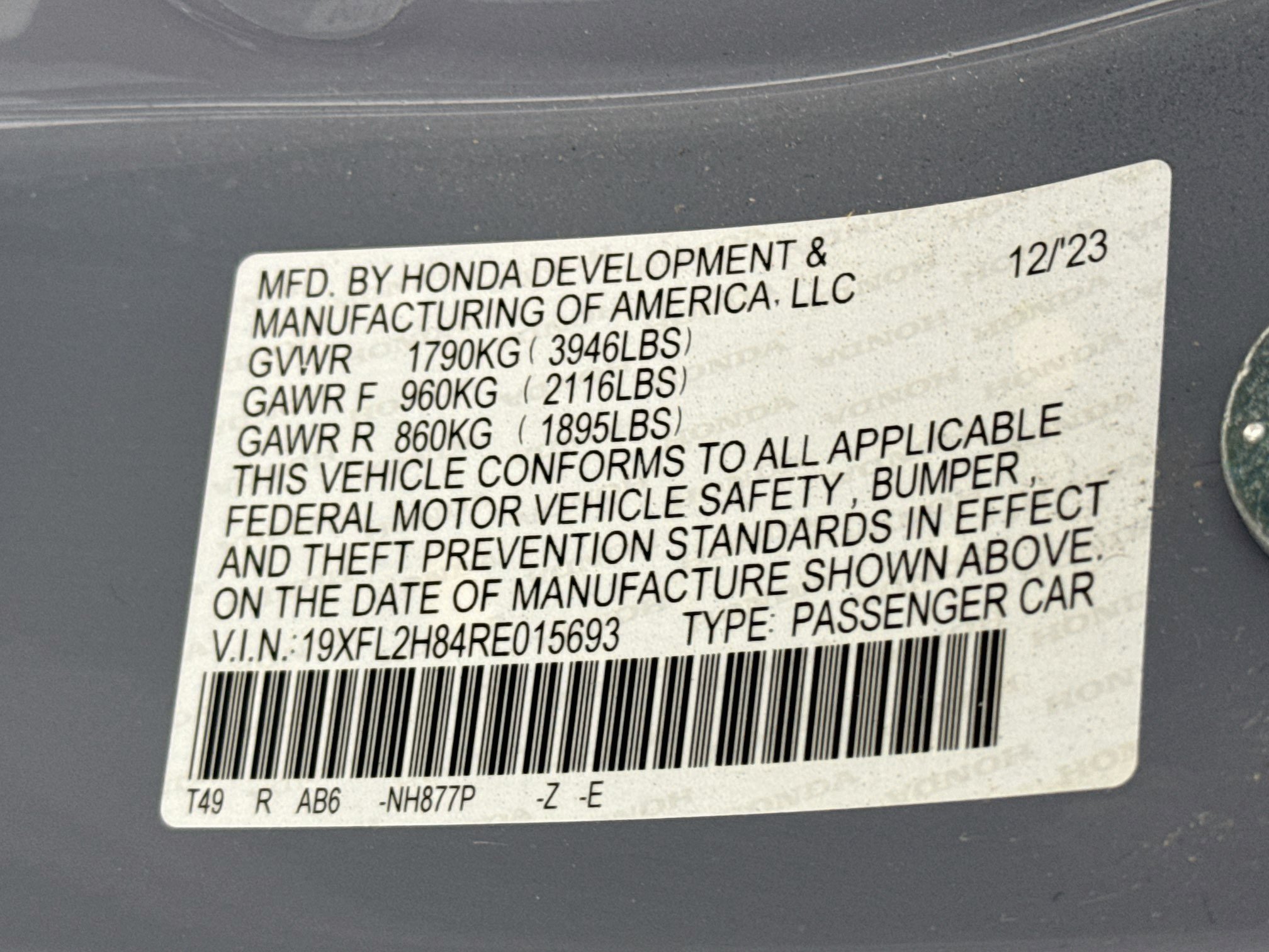 Certified 2024 Honda Civic Sport image 29