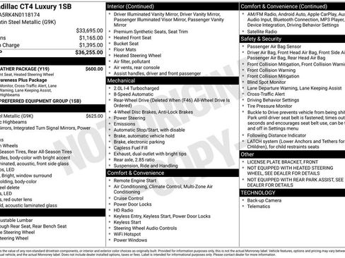 Used 2022 Cadillac CT4 Luxury w/ Cold Weather Package image 25