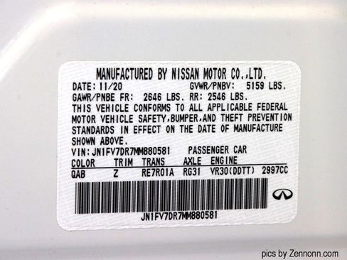 Used 2021 INFINITI Q50 Red Sport 400 w/ Proactive Package image 37