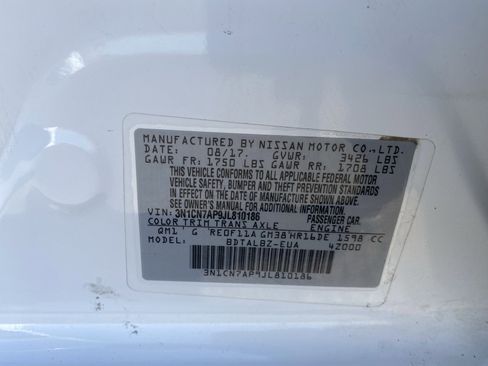 Used 2018 Nissan Versa SV FWD image 30