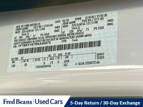 Certified 2024 Ford Transit 250 Low Roof w/ Exterior Upgrade Package image 28