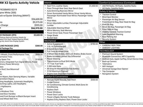 Used 2021 BMW X3 M40i w/ Executive Package image 3