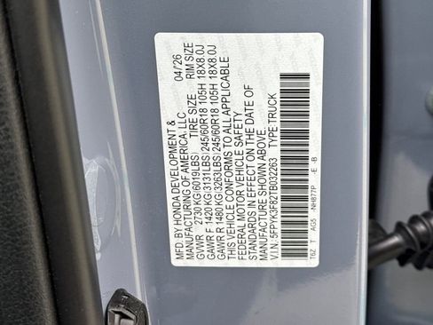 New 2026 Honda Ridgeline Black Edition image 33