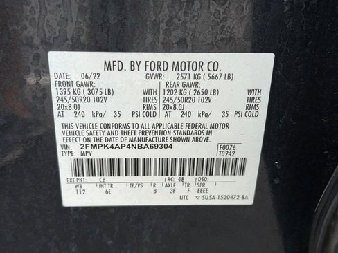 Certified 2022 Ford Edge ST w/ Equipment Group 401A image 23