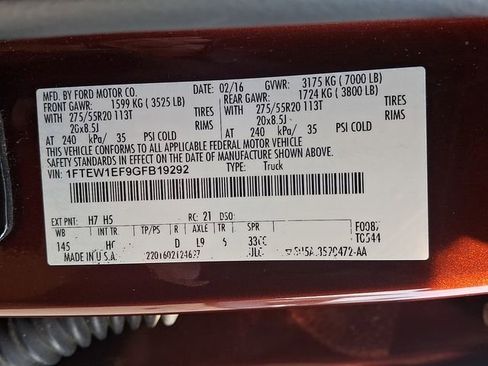 Used 2016 Ford F150 Lariat w/ Equipment Group 502A Luxury image 27