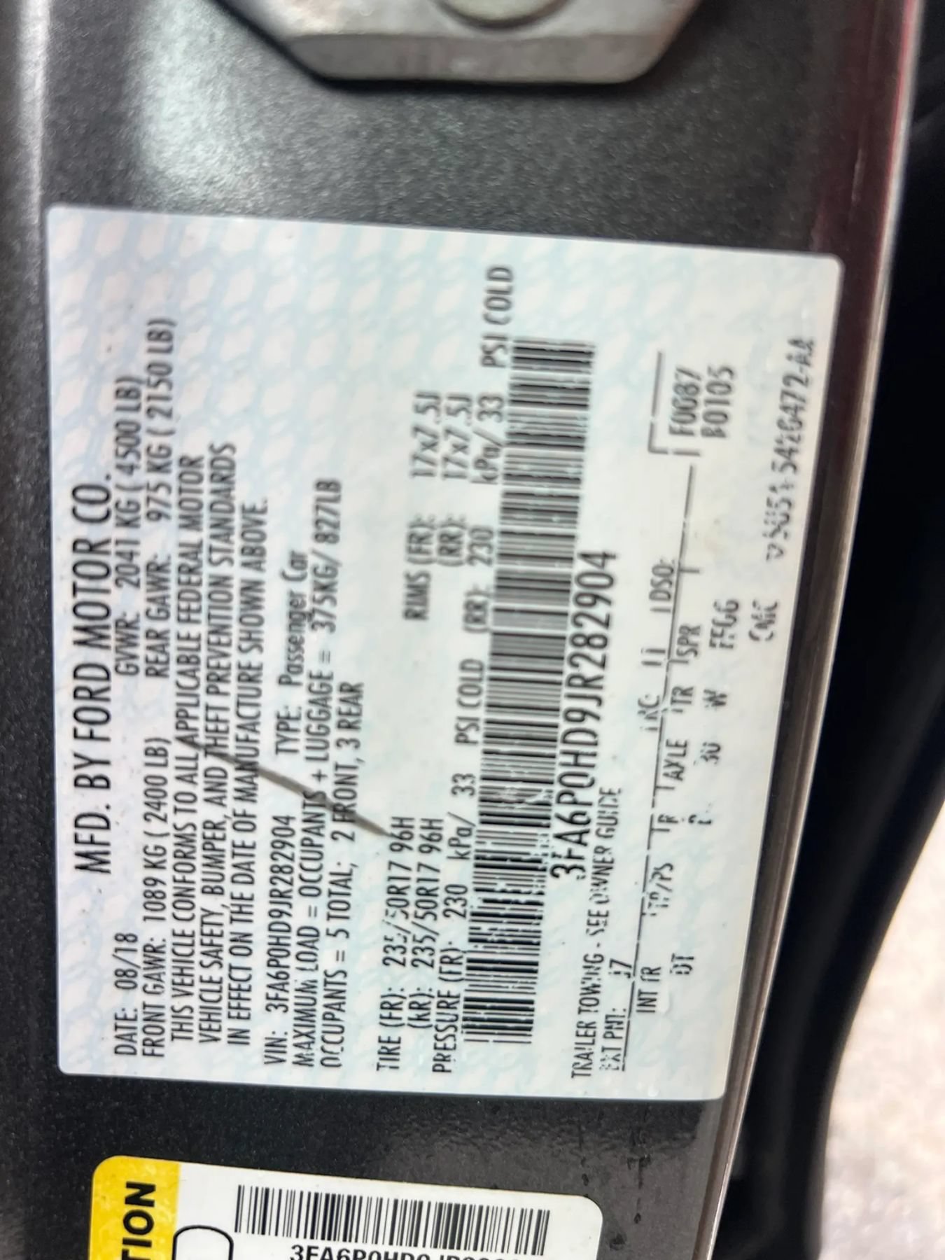 Used 2018 Ford Fusion SE FWD image 30