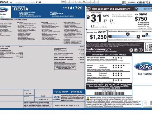 Used 2019 Ford Fiesta SE FWD image 34