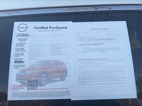 Certified 2023 Nissan Murano SL w/ SL Moonroof Package image 11