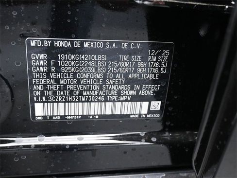 New 2026 Honda HR-V LX image 20