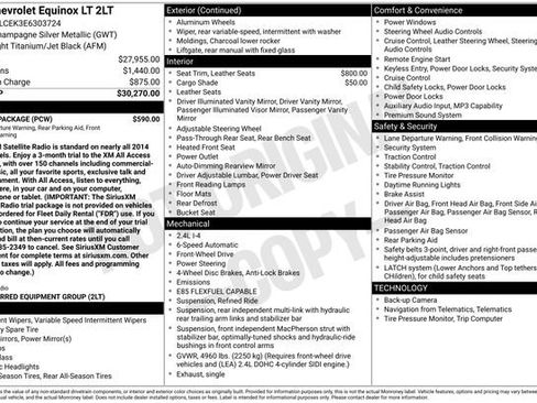 Used 2014 Chevrolet Equinox LT w/ Safety Package FWD image 31