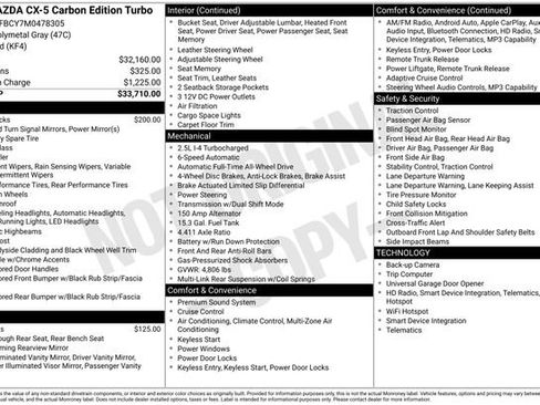 Used 2021 MAZDA CX-5 Carbon Edition image 29