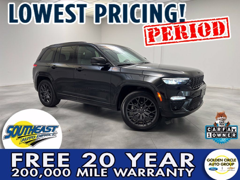 Used 2025 Jeep Grand Cherokee Summit w/ Obsidian Package AWD/4WD 360° Tour