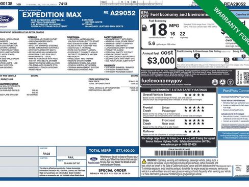 Used 2024 Ford Expedition Max Limited AWD/4WD image 1