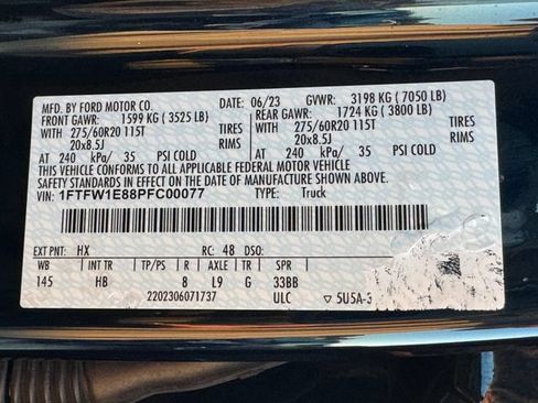 Certified 2023 Ford F150 Lariat w/ Equipment Group 502A High AWD/4WD image 32