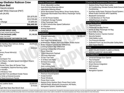 Used 2023 Jeep Gladiator Rubicon w/ Cold Weather Group AWD/4WD image 8