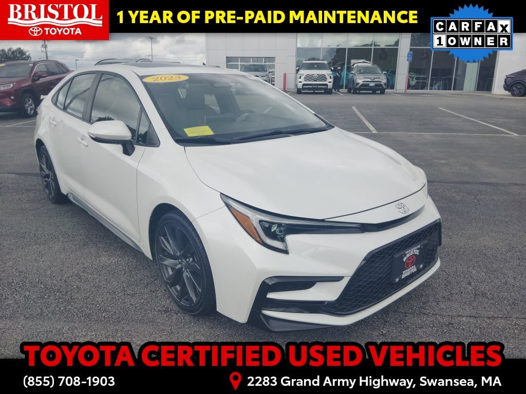 Certified 2023 Toyota Corolla SE w/ SE Premium Package FWD image 1