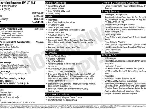Certified 2024 Chevrolet Equinox EV LT w/ Active Safety Package 3 FWD image 11