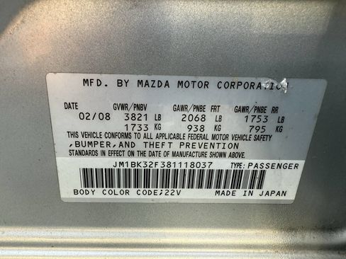 Used 2008 MAZDA MAZDA3 i Touring Value image 29