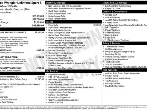 Used 2020 Jeep Wrangler Unlimited Sport S image 4