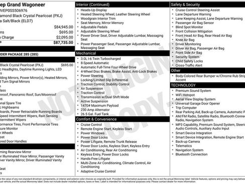Used 2025 Jeep Grand Wagoneer 4WD image 2