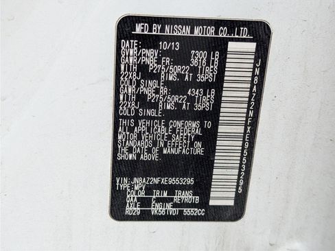 Used 2014 INFINITI QX80 2WD w/ Theater Package image 42