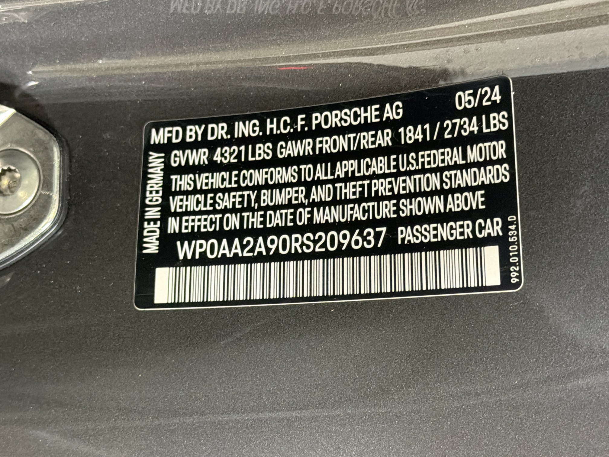 Certified 2024 Porsche 911 Carrera RWD image 41