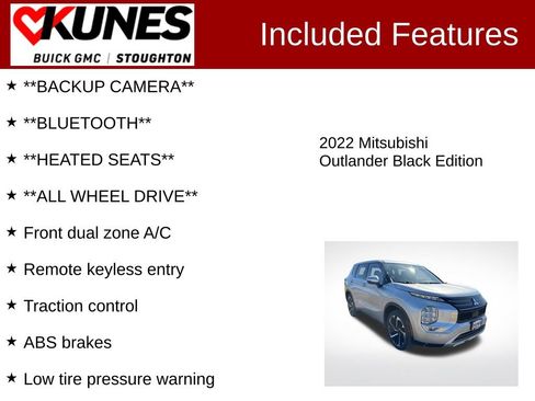 Used 2022 Mitsubishi Outlander SEL Black Edition AWD/4WD image 2