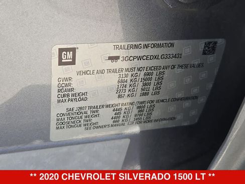 Used 2020 Chevrolet Silverado 1500 LT w/ Texas Edition RWD image 35