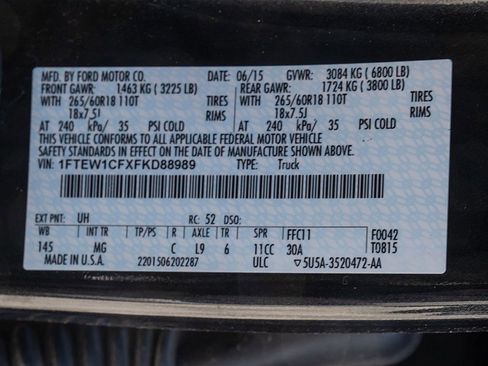 Used 2015 Ford F150 XLT w/ Equipment Group 302A Luxury image 33