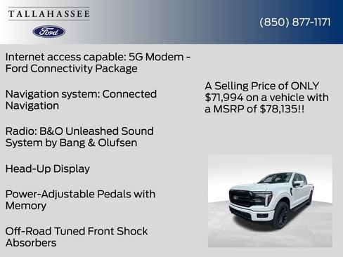 New 2026 Ford F150 Lariat w/ Equipment Group 502A High image 52