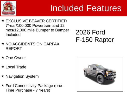 Used 2026 Ford F150 Raptor w/ Equipment Group 803A Raptor R AWD/4WD image 4