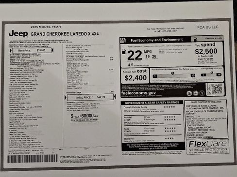 New 2025 Jeep Grand Cherokee Laredo X image 19