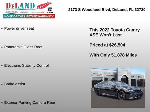 Used 2022 Toyota Camry XSE FWD image 6