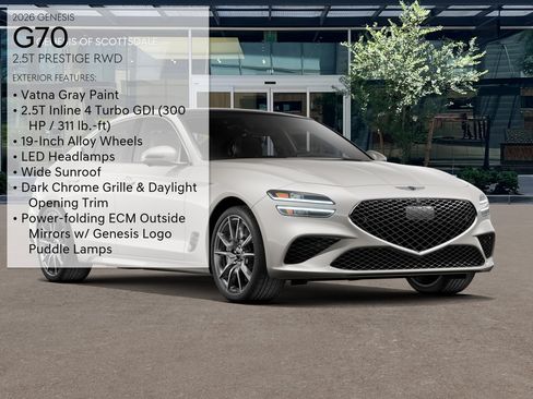 New 2026 Genesis G70 2.5T Prestige RWD image 3
