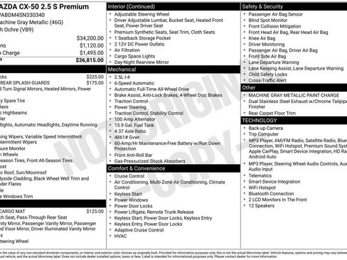 Certified 2025 MAZDA CX-50 AWD 2.5 S w/ Premium Package image 16