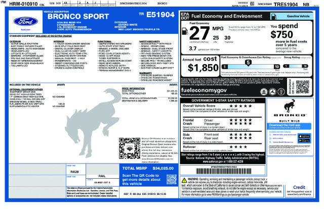 New 2026 Ford Bronco Sport Big Bend AWD/4WD image 25