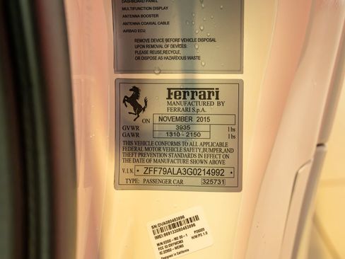 Certified 2016 Ferrari 488 GTB RWD image 25