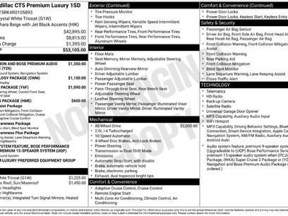 Used 2024 Cadillac CT5 Premium Luxury