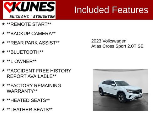 Used 2023 Volkswagen Atlas Cross Sport SE AWD/4WD image 2
