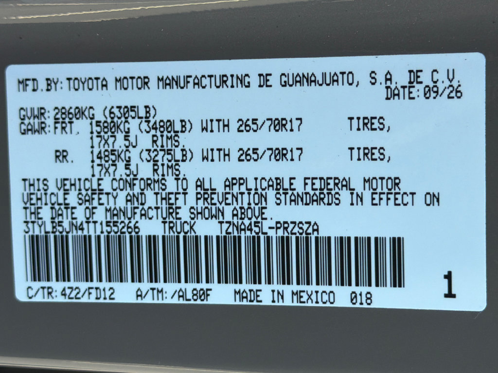 New 2026 Toyota Tacoma TRD Off-Road AWD/4WD image 37